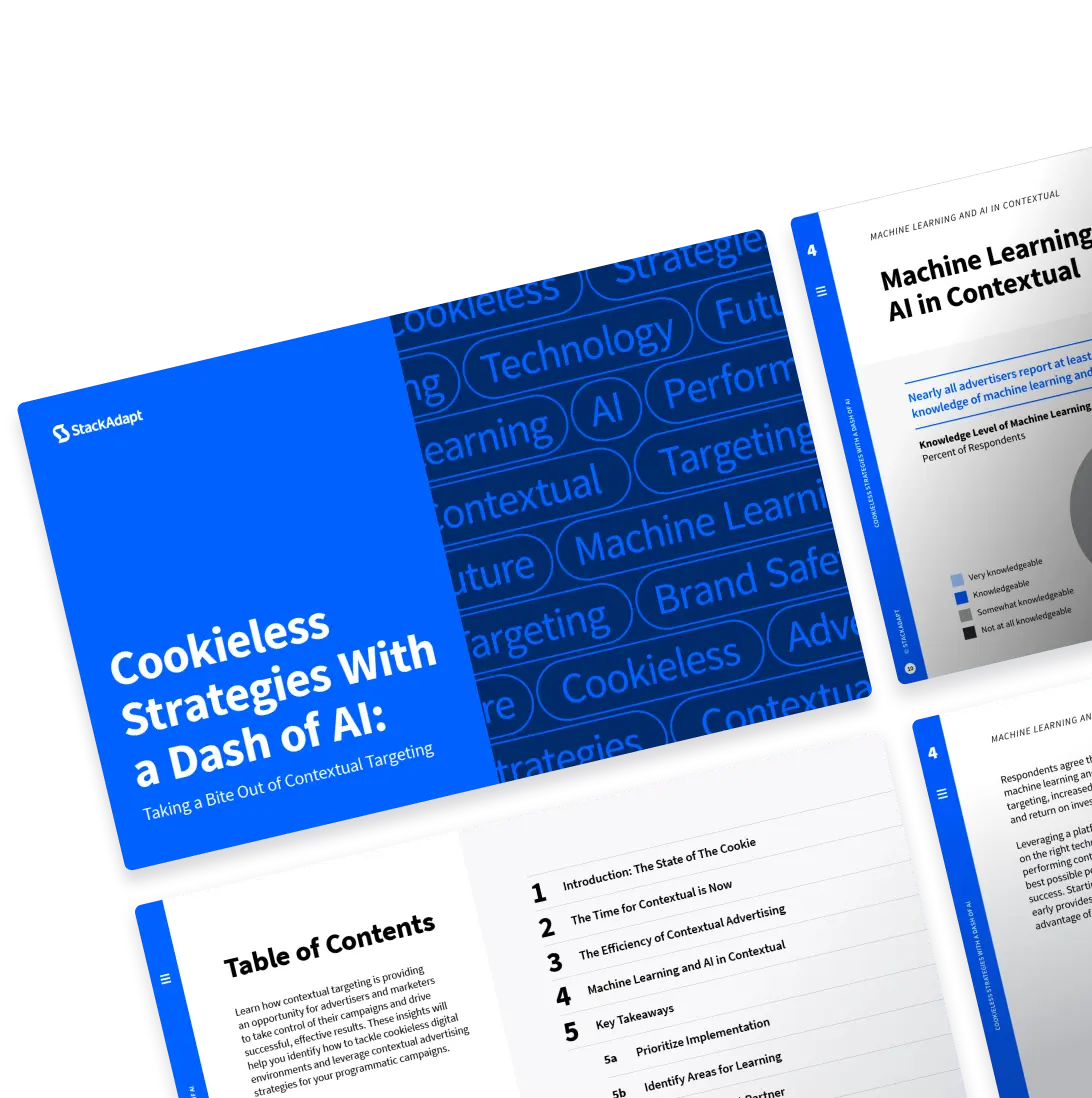 Graphic of cover of report: Cookieless Strategies With a Dash of AI