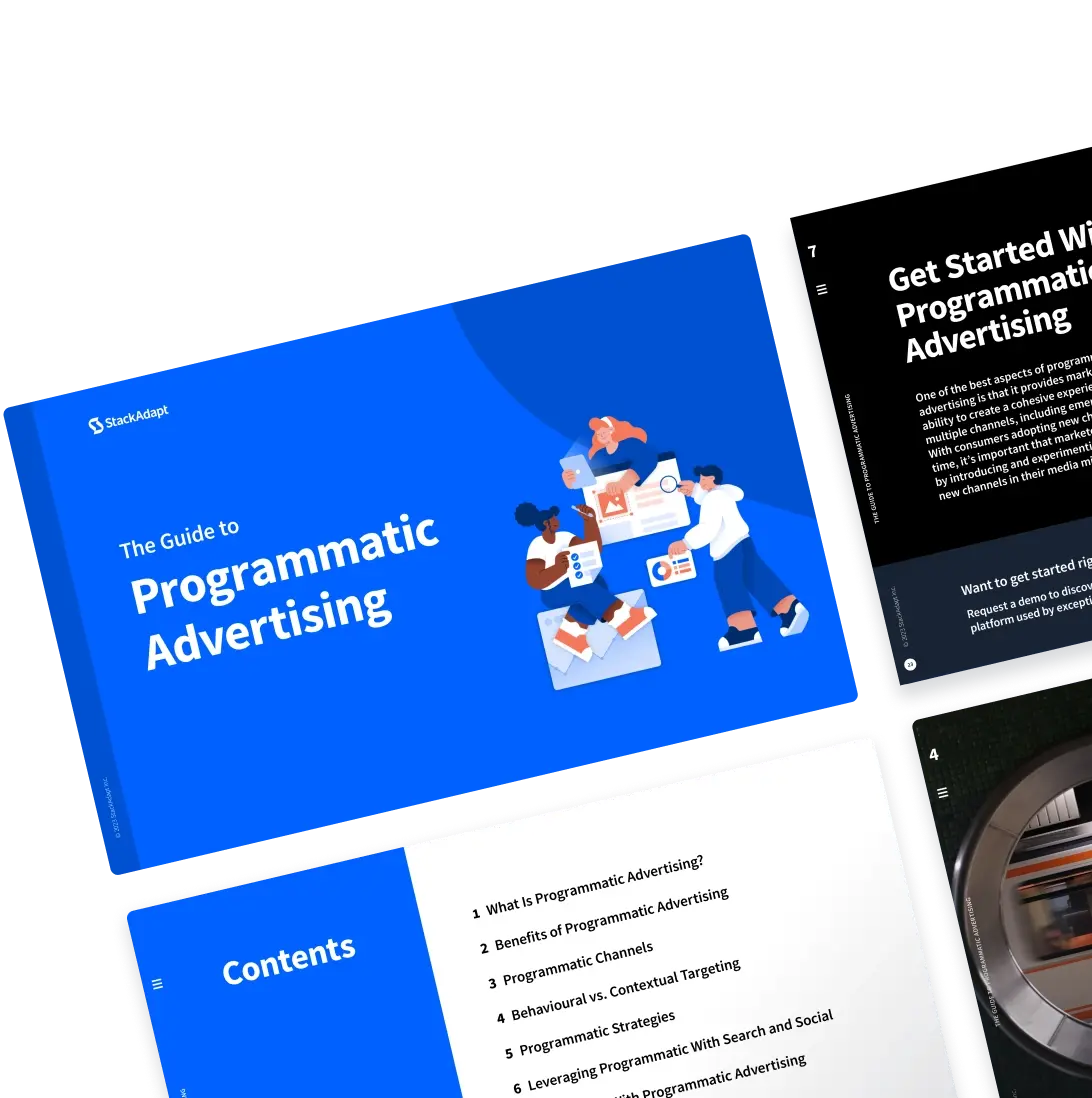 Cover design for StackAdapt's Guide to Programmatic Advertising