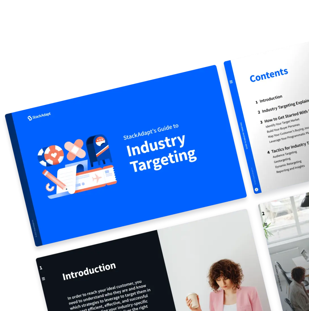 Cover design for industry targeting for digital campaigns guide