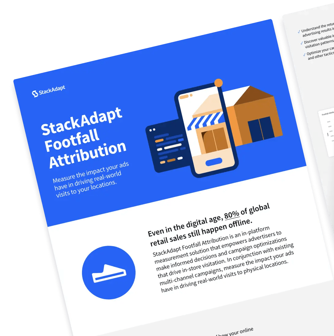 Cover design for StackAdapt Footfall Attribution