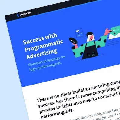 Cover of StackAdapt's guide to creative best practices