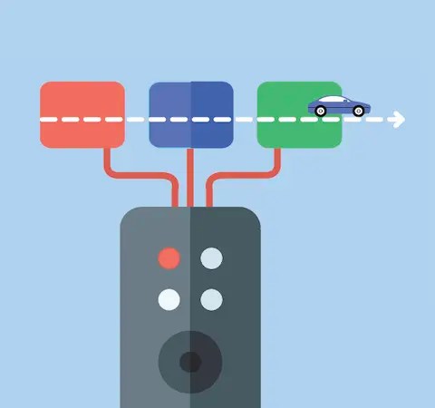 Illustration of a remote control