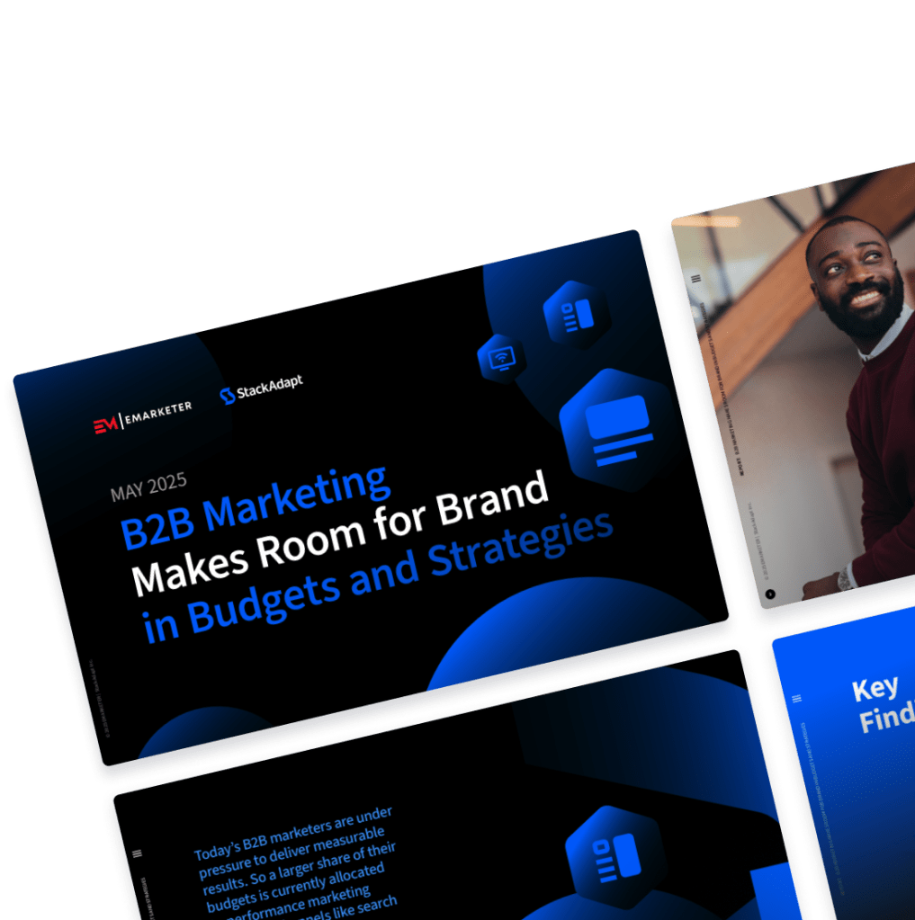 Illustration with a few pages of the report set in tiles